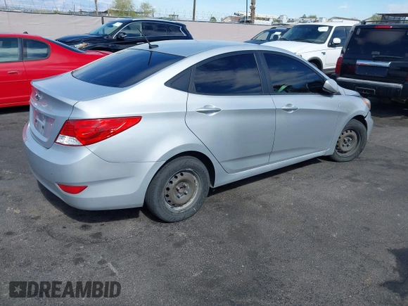 2014 Hyundai Accent GLS with VIN KMHCT4AE9EU688954, listed as a IAAI auction lot 42141664 with 99,041 mi miles. Bid and sale history available at carsss.com. Image 4.