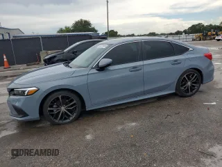 2024 Honda Civic Touring with VIN 2HGFE1F92RH319319, listed as a Copart auction lot 66372005 with 12,327 mi miles and Salvage title. Bid and sale history available at DreamBid. Image 1.