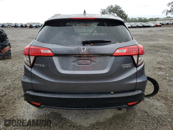 2022 Honda HR-V Sport with VIN 3CZRU6H11NM746158, listed as a Copart auction lot 50223225 with 45,470 mi miles and Salvage Title. Bid and sale history available at carsss.com. Image 6.