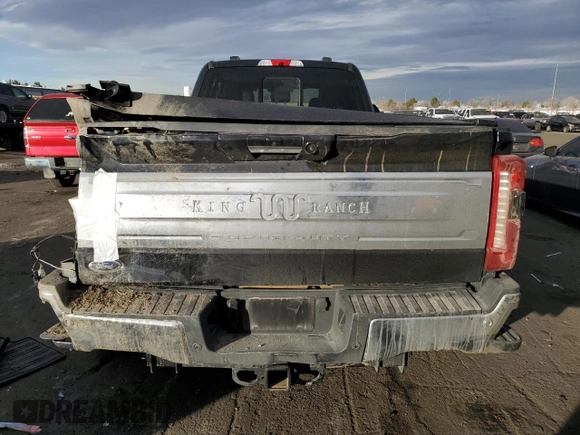 2024 Ford F-350 XL with VIN 1FT8W3DMXRED79167, listed as a Copart auction lot 84619434 with 15,711 mi miles and Salvage Title. Bid and sale history available at DreamBid. Image 6.