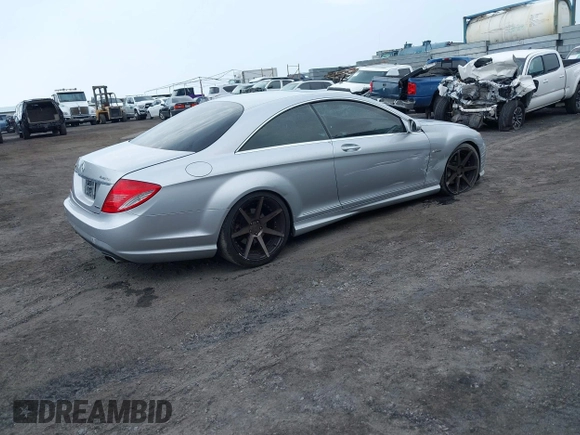 2009 Mercedes-Benz CL 5.5L V8 with VIN WDDEJ86X29A023380, listed as a IAAI auction lot 41746047 with 59,496 mi miles. Bid and sale history available at carsss.com. Image 4.