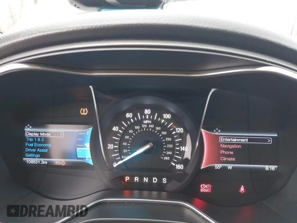 2016 Ford Fusion Titanium with VIN 3FA6P0K90GR273795, listed as a IAAI auction lot 41931175 with 108,531 mi miles and . Bid and sale history available at carsss.com. Image 7.