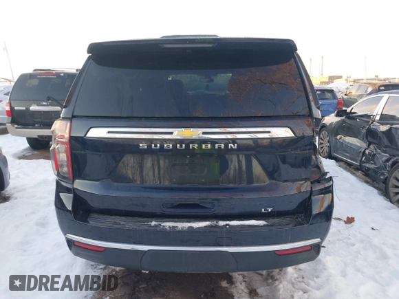 2022 Chevrolet Suburban LT with VIN 1GNSKCKD9NR108079, listed as a IAAI auction lot 41305503 with 76,580 mi miles and . Bid and sale history available at DreamBid. Image 17.