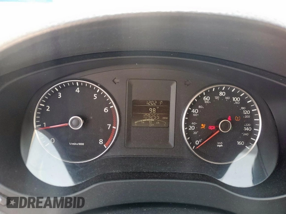 2012 Volkswagen Jetta SE with VIN 3VWDX7AJ1CM307026, listed as a Copart auction lot 57029175 with 109,255 mi miles and Salvage title. Bid and sale history available at DreamBid. Image 9.