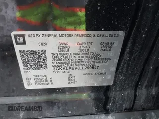 2020 GMC Terrain SLT with VIN 3GKALPEV8LL299547, listed as a IAAI auction lot 42324814 with 70,422 mi miles and . Bid and sale history available at DreamBid. Image 9.