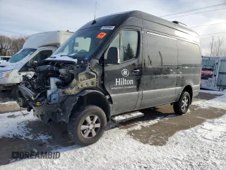 2023 Mercedes-Benz Sprinter with VIN W1Z4NFVY9PT135921, listed as a Copart auction lot 43608565 with Not Provided miles and Salvage Title. Bid and sale history available at DreamBid. Image 1.