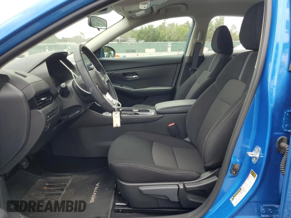 2024 Nissan Sentra SV with VIN 3N1AB8CV6RY313645, listed as a Copart auction lot 59614685 with 12,296 mi miles and Salvage title. Bid and sale history available at DreamBid. Image 7.