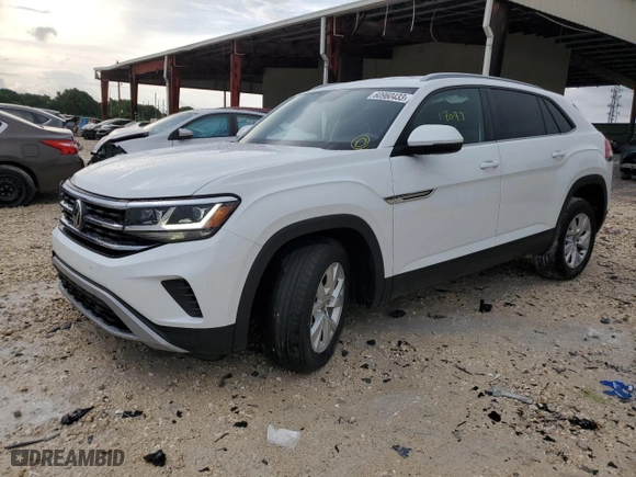 2021 Volkswagen Atlas Cross Sport 2.0T S with VIN 1V2AC2CA2MC233960, listed as a Copart auction lot 60960433 with 17,093 mi miles. Bid and sale history available at carsss.com. Image 1.