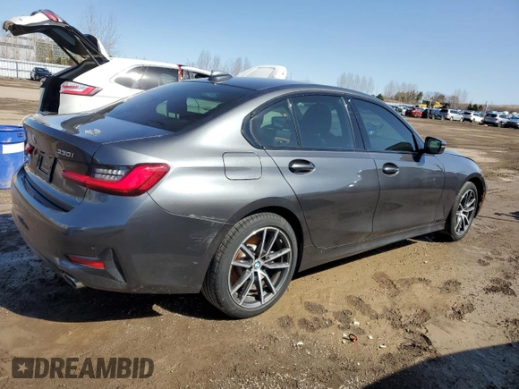 2021 BMW 3 Series 330i xDrive with VIN 3MW5R7J05M8B51153, listed as a Copart auction lot 51162025 with 35,244 mi miles and Clean Title. Bid and sale history available at carsss.com. Image 3.