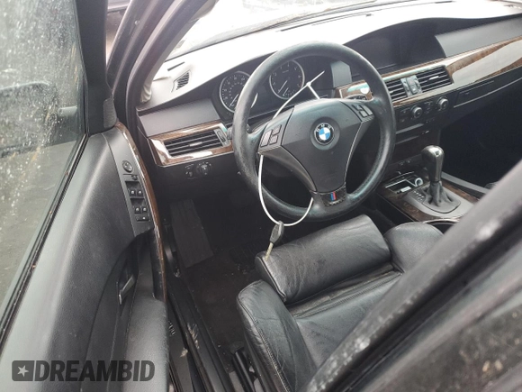 2005 BMW 5 Series 545i with VIN WBANB33515CN67474, listed as a Copart auction lot 47875175 with Not Provided miles and Salvage Title. Bid and sale history available at carsss.com. Image 8.