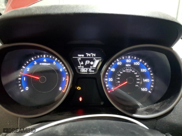 2014 Hyundai Elantra Coupe with VIN KMHDH6AH6EU026311, listed as a Copart auction lot 44612905 with 136,215 mi miles and Clean Title. Bid and sale history available at carsss.com. Image 9.