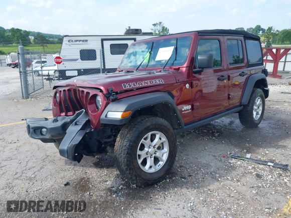2021 Jeep Wrangler Unlimited Sport S с VIN 1C4HJXDG0MW709711, выставлен на аукционе IAAI как лот 42394165 с пробегом 52 916 миль миль и . История ставок и продаж доступна на DreamBid. Изображение 17.