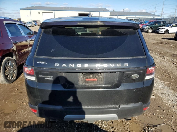 2017 Land Rover Range Rover Sport HSE with VIN SALWR2FV8HA177652, listed as a Copart auction lot 82118574 with 76,913 mi miles and Salvage Title. Bid and sale history available at carsss.com. Image 6.
