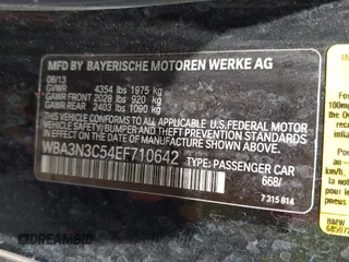 2014 BMW 4 Series 428i with VIN WBA3N3C54EF710642, listed as a IAAI auction lot 42319452 with 127,071 mi miles and . Bid and sale history available at DreamBid. Image 9.