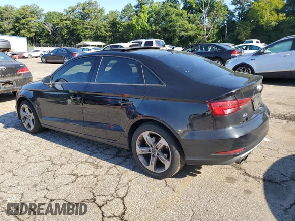 2018 Audi A3 Sedan Premium with VIN WAUAUGFF1J1030114, listed as a Copart auction lot 59615893 with 65,009 mi miles. Bid and sale history available at carsss.com. Image 2.
