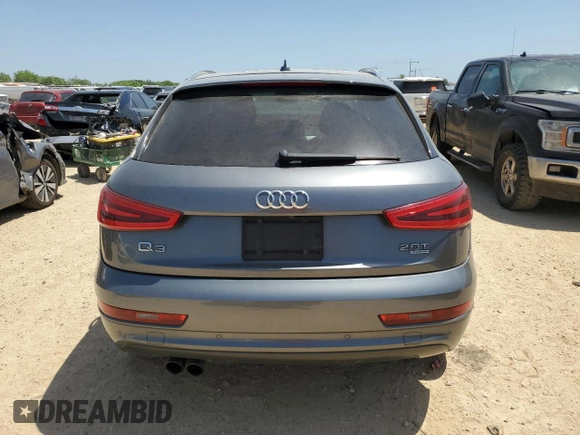 2015 Audi Q3 Prestige with VIN WA1GFCFS2FR000393, listed as a Copart auction lot 52597105 with 118,141 mi miles and Clean title. Bid and sale history available at DreamBid. Image 6.