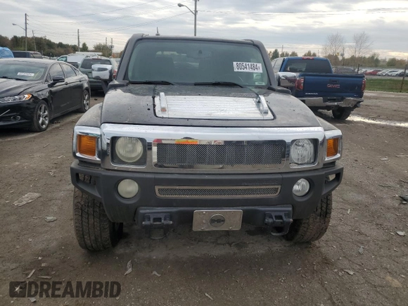 2007 Hummer H3 SUV with VIN 5GTDN13E178229260, listed as a Copart auction lot 80541484 with 156,491 mi miles and Clean Title. Bid and sale history available at carsss.com. Image 5.