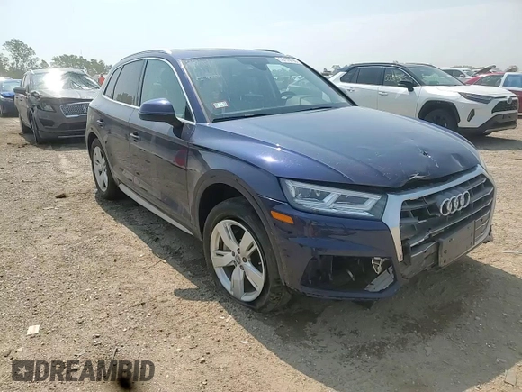 2018 Audi Q5 Premium Plus with VIN WA1BNAFY2J2021039, listed as a Copart auction lot 59170795 with 64,539 mi miles and Salvage title. Bid and sale history available at DreamBid. Image 13.