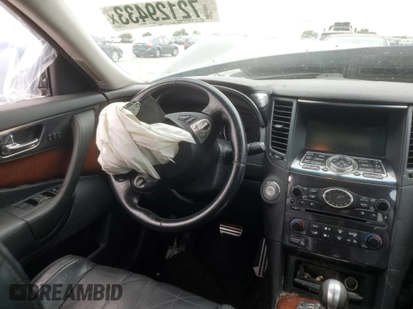 2010 Infiniti FX with VIN JN8AS1MU4AM800865, listed as a Copart auction lot 77106093 with Not provided miles and Salvage title. Bid and sale history available at DreamBid. Image 8.