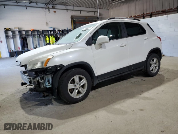 2015 Chevrolet Trax LT with VIN KL7CJRSB3FB223530, listed as a Copart auction lot 81809844 with 98,631 mi miles and Salvage Title. Bid and sale history available at DreamBid. Image 1.