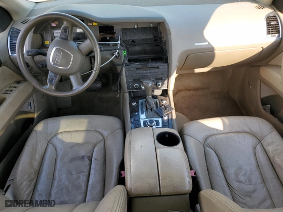 2007 Audi Q7 Premium with VIN WA1BV74L17D085824, listed as a Copart auction lot 58259024 with 0 mi miles and Salvage Title. Bid and sale history available at carsss.com. Image 8.