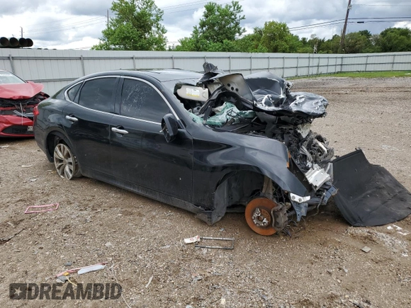 2013 Infiniti M37 with VIN JN1BY1AR4DM600154, listed as a Copart auction lot 70984064 with 0 mi miles and Salvage Title. Bid and sale history available at carsss.com. Image 4.