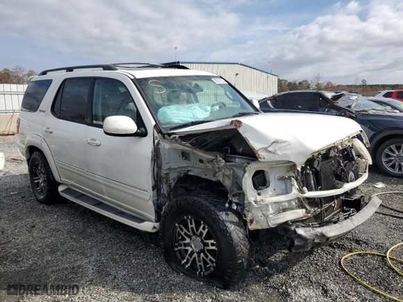 2002 Toyota Sequoia Limited with VIN 5TDZT38A52S064824, listed as a Copart auction lot 82301084 with 310,639 mi miles and Salvage Title. Bid and sale history available at carsss.com. Image 4.