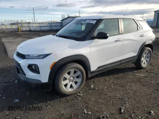 2021 Chevrolet TrailBlazer LS with VIN KL79MMS23MB036063, listed as a Copart auction lot 50082225 with 34,156 mi miles and Salvage Title. Bid and sale history available at carsss.com. Image 1.