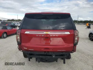 2023 Chevrolet Suburban Premier with VIN 1GNSKFKT2PR309933, listed as a Copart auction lot 79028294 with Not Provided miles and Salvage Title. Bid and sale history available at DreamBid. Image 6.