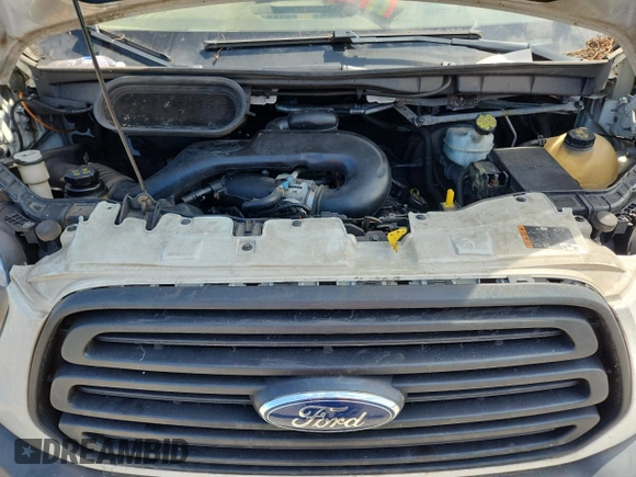 2019 Ford Transit with VIN 1FTYR2CM9KKA75600, listed as a Copart auction lot 64429025 with 133,503 mi miles and Salvage title. Bid and sale history available at DreamBid. Image 12.