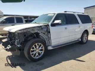 2017 Ford Expedition Max Limited with VIN 1FMJK1KT4HEA74088, listed as a Copart auction lot 62376465 with 128,983 mi miles and Salvage title. Bid and sale history available at DreamBid. Image 1.