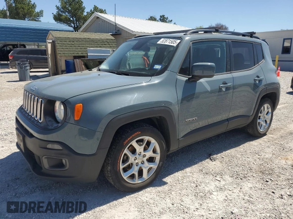 2017 Jeep Renegade Latitude with VIN ZACCJABBXHPG31505, listed as a Copart auction lot 52871505 with 95,149 mi miles and Salvage Title. Bid and sale history available at DreamBid. Image 1.