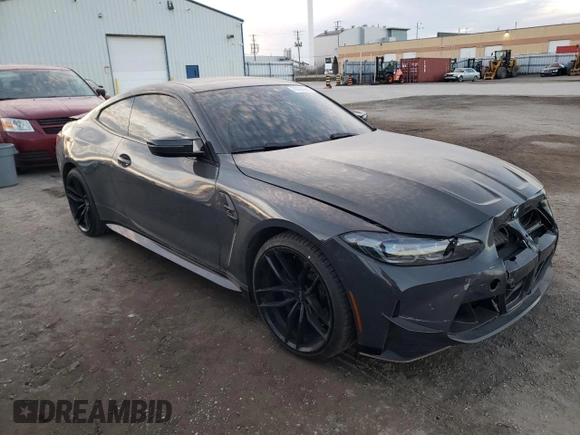 2022 BMW M4 Competition xDrive with VIN WBS43AZ0XNCH64490, listed as a Copart auction lot 79733964 with 50,350 mi miles and Salvage Title. Bid and sale history available at carsss.com. Image 4.
