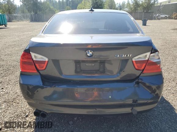 2006 BMW 3 Series 330i with VIN WBAVB33506KR72281, listed as a Copart auction lot 65057785 with 190,277 mi miles and Salvage title. Bid and sale history available at DreamBid. Image 6.