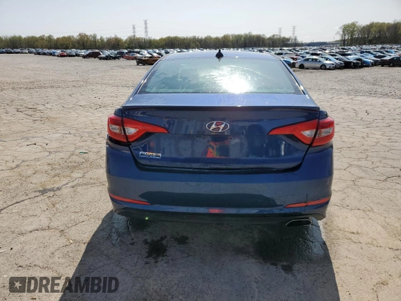 2017 Hyundai Sonata 2.4L with VIN 5NPE24AF3HH507211, listed as a Copart auction lot 51183995 with 107,073 mi miles and Salvage Title. Bid and sale history available at carsss.com. Image 6.