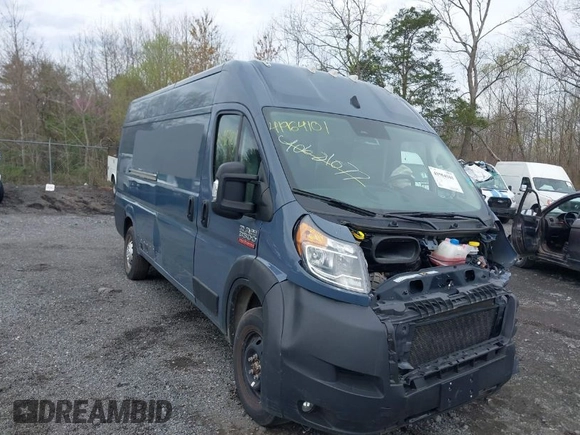 2022 Ram ProMaster Cargo with VIN 3C6MRVJG6NE116857, listed as a IAAI auction lot 41964101 with 39,863 mi miles and . Bid and sale history available at DreamBid. Image 1.