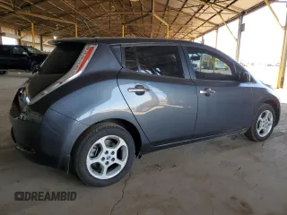 2013 Nissan LEAF S with VIN 1N4AZ0CP5DC420625, listed as a Copart auction lot 53543295 with 105,201 mi miles and Clean Title. Bid and sale history available at carsss.com. Image 3.