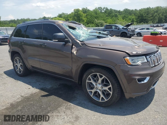 2020 Jeep Grand Cherokee Overland with VIN 1C4RJFCG7LC407185, listed as a Copart auction lot 62366435 with 44,679 mi miles and Salvage title. Bid and sale history available at DreamBid. Image 4.