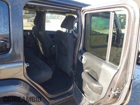 2019 Jeep Wrangler Unlimited Sport S with VIN 1C4HJXDG5KW505015, listed as a IAAI auction lot 41560088 with 54,193 mi miles and . Bid and sale history available at DreamBid. Image 8.
