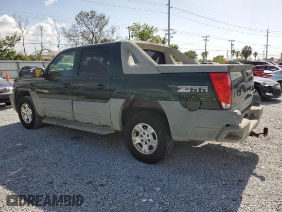 2002 Chevrolet Avalanche with VIN 3GNEC13T72G217883, listed as a Copart auction lot 52378085 with 140,300 mi miles and Salvage Title. Bid and sale history available at carsss.com. Image 2.