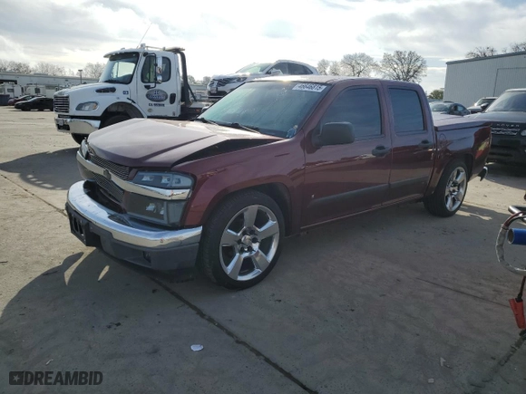 2007 Chevrolet Colorado LT w/2LT with VIN 1GCCS13E078202577, listed as a Copart auction lot 46646815 with 145,893 mi miles and Salvage Title. Bid and sale history available at carsss.com. Image 1.
