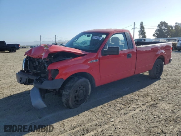 2014 Ford F-150 XL with VIN 1FTMF1CM7EKE41673, listed as a Copart auction lot 55692625 with 48,483 mi miles and Salvage title. Bid and sale history available at DreamBid. Image 1.