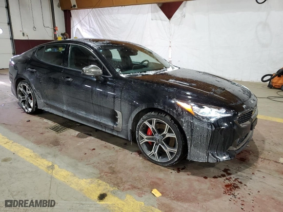 2021 Kia Stinger GT1 with VIN KNAE45LC5M6089254, listed as a Copart auction lot 88272305 with 74,818 mi miles and Salvage Title. Bid and sale history available at carsss.com. Image 4.