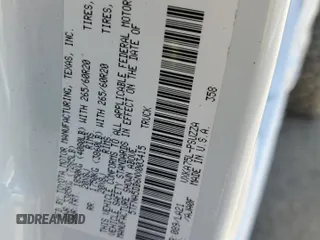 2022 Toyota Tundra Platinum with VIN 5TFNA5DB6NX003415, listed as a Copart auction lot 60794455 with 52,022 mi miles and Salvage title. Bid and sale history available at DreamBid. Image 13.