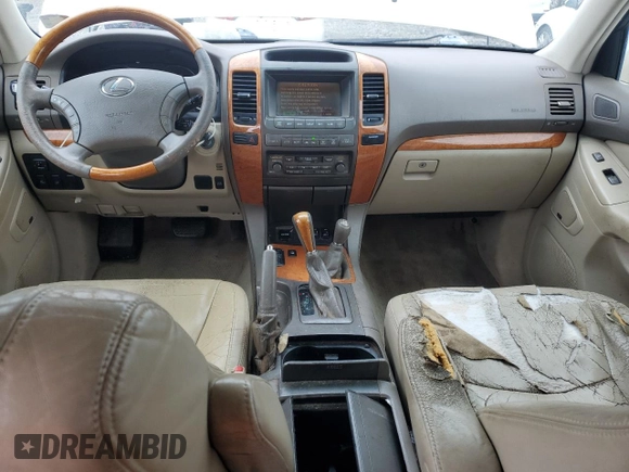 2003 Lexus GX 470 with VIN JTJBT20X830017610, listed as a Copart auction lot 47432395 with 330,087 mi miles and Salvage Title. Bid and sale history available at DreamBid. Image 8.