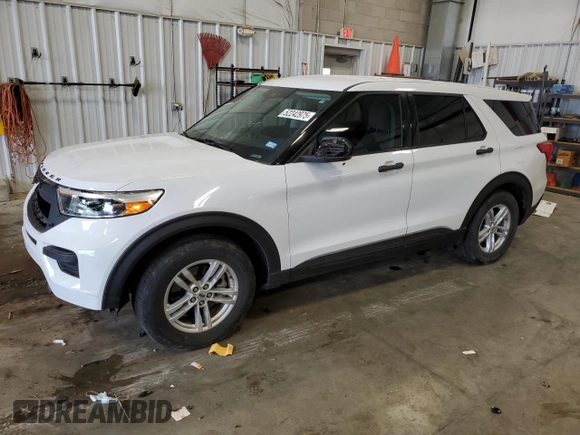 2022 Ford Explorer with VIN 1FMSK7BH8NGA18125, listed as a Copart auction lot 52242975 with 35,127 mi miles and Salvage title. Bid and sale history available at DreamBid. Image 1.