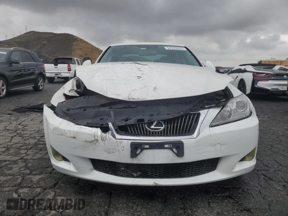 2010 Lexus IS 250 with VIN JTHBF5C26A5107557, listed as a Copart auction lot 54935835 with 133,132 mi miles and Salvage title. Bid and sale history available at DreamBid. Image 5.
