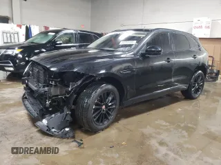 2018 Jaguar F-Pace 25t Prestige with VIN SADCK2FX5JA351381, listed as a Copart auction lot 44355495 with 102,741 mi miles and Salvage Title. Bid and sale history available at DreamBid. Image 1.