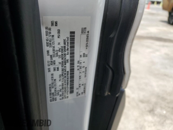 2017 Ford Transit XL с VIN 1FBZX2YM8HKB37858, выставлен на аукционе Copart как лот 57045515 с пробегом 59 089 миль миль и Чистый • Clean title. История ставок и продаж доступна на DreamBid. Изображение 13.