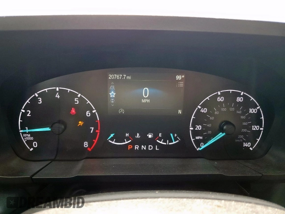 2023 Ford Maverick XL with VIN 3FTTW8F92PRA39540, listed as a Copart auction lot 56031725 with 20,767 mi miles and Salvage title. Bid and sale history available at DreamBid. Image 9.